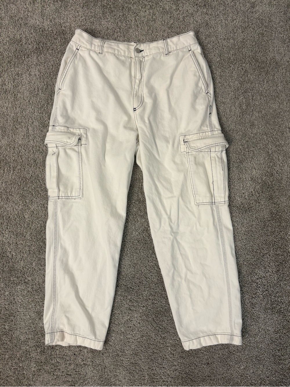 Zara white joggers
